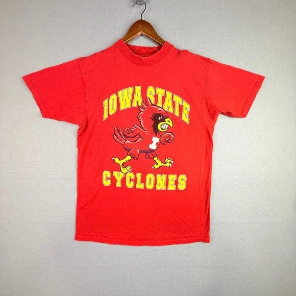 Vintage 90's Iowa State Cyclones Shirt Men’s XL Red Delta NCAA Football USA - Picture 2 of 11